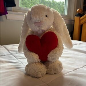 Jellycat Bashful Red Love Heart Bunny